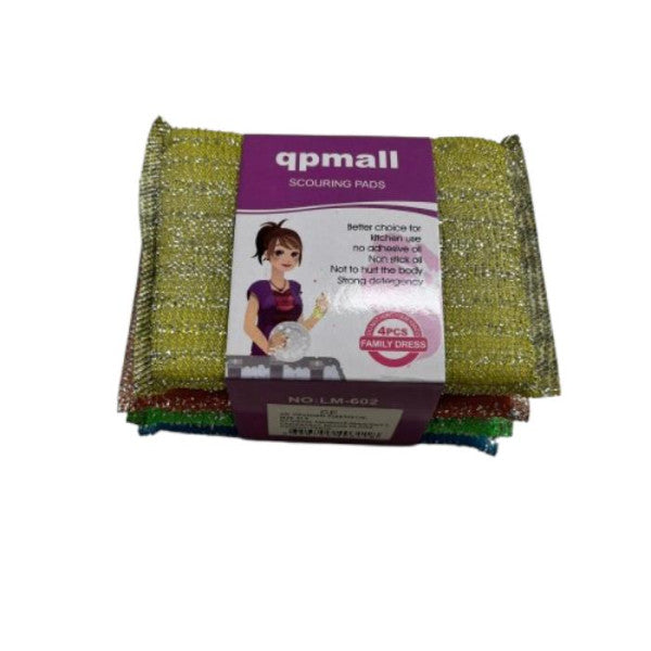 Heavy-Duty Scouring Pads – 4-Pack | Affordable & Durable - Product Image Heavy-Duty Scouring Pads – 4-Pack | Affordable & Durable - Product Image